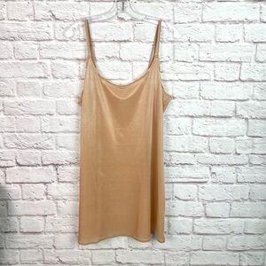 Spanx SB Sweep Shimmer Sheer Nude Slip Cami Size XL